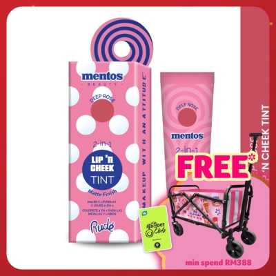 RUDE COSMETIC MENTOS 2-in-1 Lip n Cheek Tint (Deep Rose)