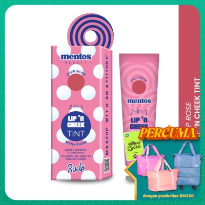 RUDE COSMETIC MENTOS 2-in-1 Lip n Cheek Tint (Deep Rose)