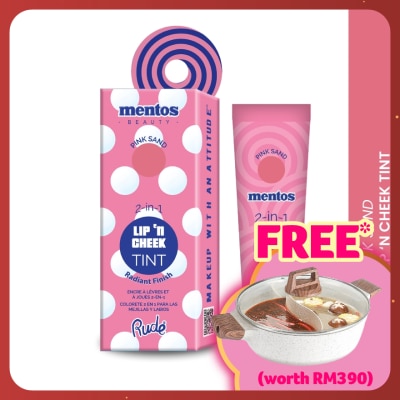 RUDE COSMETIC MENTOS 2-in-1 Lip n Cheek Tint (Pink Sand)