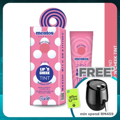 RUDE COSMETIC MENTOS 2-in-1 Lip n Cheek Tint (Pink Sand)