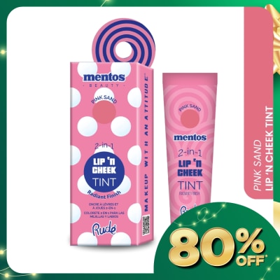 RUDE COSMETIC MENTOS 2-in-1 Lip n Cheek Tint (Pink Sand)
