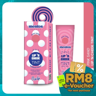 RUDE COSMETIC MENTOS 2-in-1 Lip n Cheek Tint (Pink Sand)