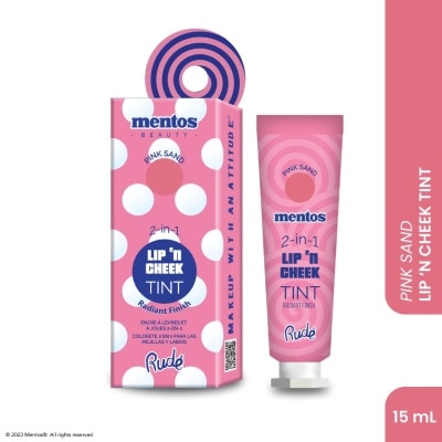 RUDE COSMETIC MENTOS 2-in-1 Lip n Cheek Tint (Pink Sand)