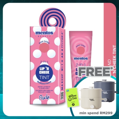RUDE COSMETIC MENTOS 2-in-1 Lip n Cheek Tint (Pink Sand)