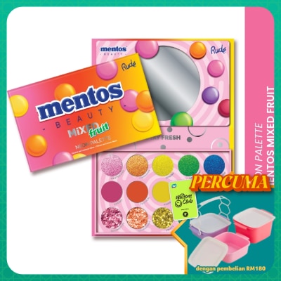 RUDE COSMETIC - MENTOS Mixed Fruit Palette (Neon)
