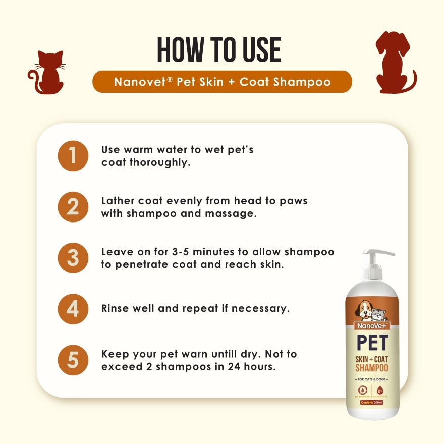 Pet Skin & Coat Shampoo 200ml