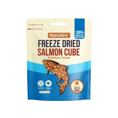 NANOVET Freeze Dried Salmon Cube Premium Treats 200gm