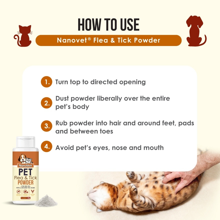 Pet Flea and Tick Powder 80gm