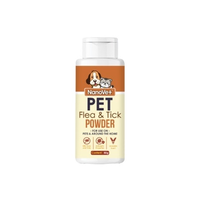 NANOVET Pet Flea and Tick Powder 80gm