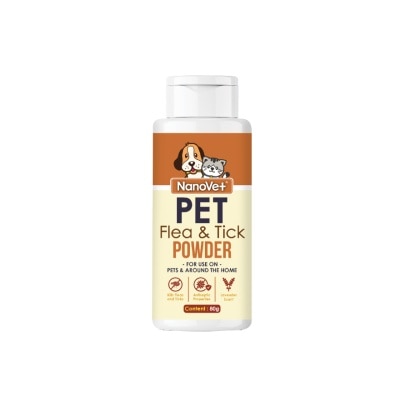 NANOVET Pet Flea and Tick Powder 80gm