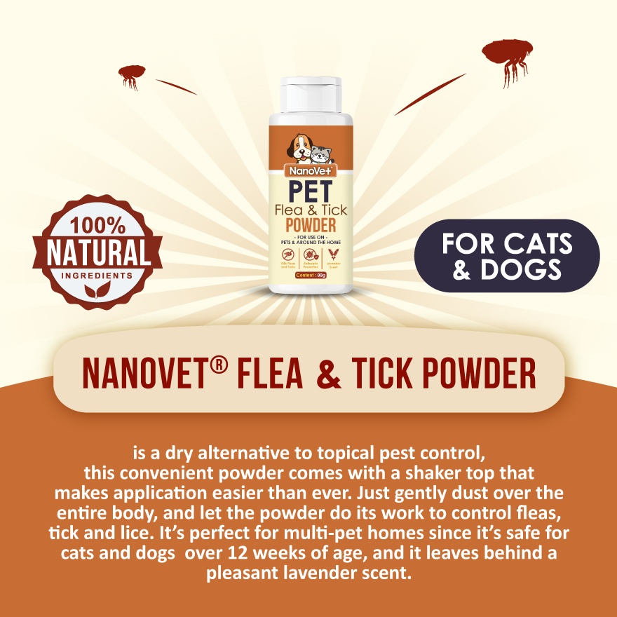Pet Flea and Tick Powder 80gm image