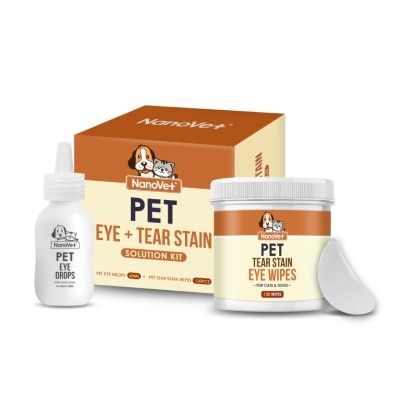 NANOVET  Pet Eye & Tear Stain Solution Kit