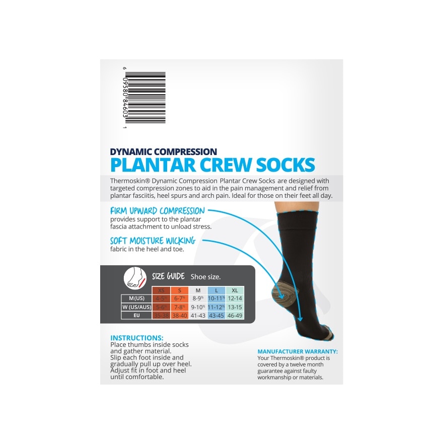 Plantar FXT Compression Socks Black Size L