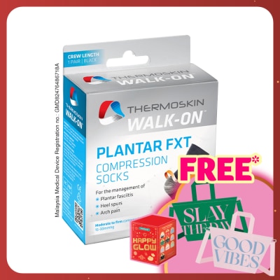 THERMOSKIN Plantar FXT Compression Socks Black Size L