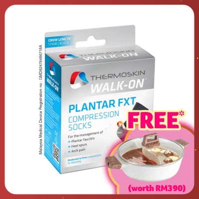 THERMOSKIN Plantar FXT Compression Socks Black Size L