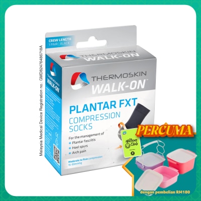 THERMOSKIN - Plantar FXT Compression Socks Black Size L