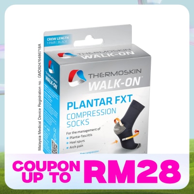 THERMOSKIN Plantar FXT Compression Socks Black Size L