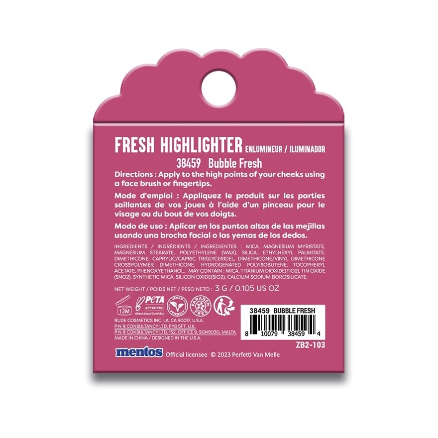 MENTOS Fresh Highlighter (Bubble Fresh)