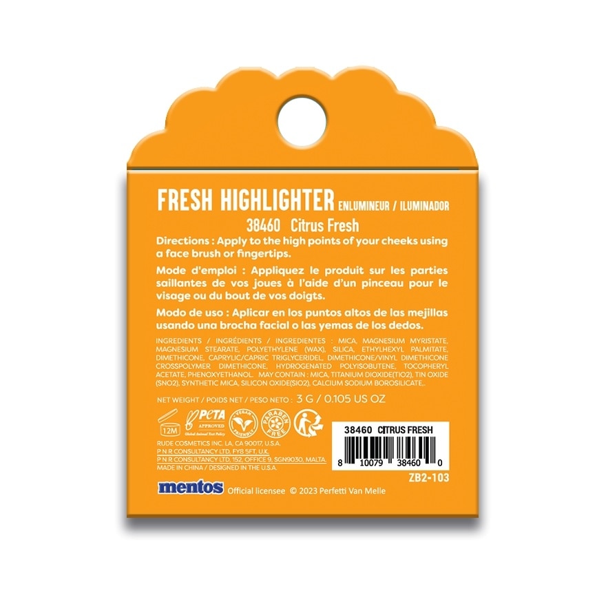 MENTOS Fresh Highlighter (Citrus Fresh)