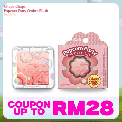 RUDE COSMETIC CHUPA CHUPS Popcorn Party Ombre Blush (Peach Pie)