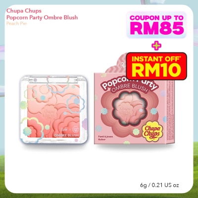 RUDE COSMETIC CHUPA CHUPS Popcorn Party Ombre Blush (Peach Pie)