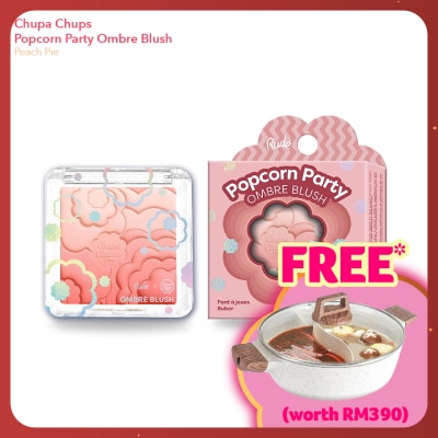 RUDE COSMETIC CHUPA CHUPS Popcorn Party Ombre Blush (Peach Pie)