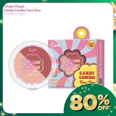 RUDE COSMETIC CHUPA CHUPS Candy Combo Face Duo (Strawberry Yogurt)