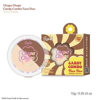 RUDE COSMETIC CHUPA CHUPS Candy Combo Face Duo (Choco-Vanilla)