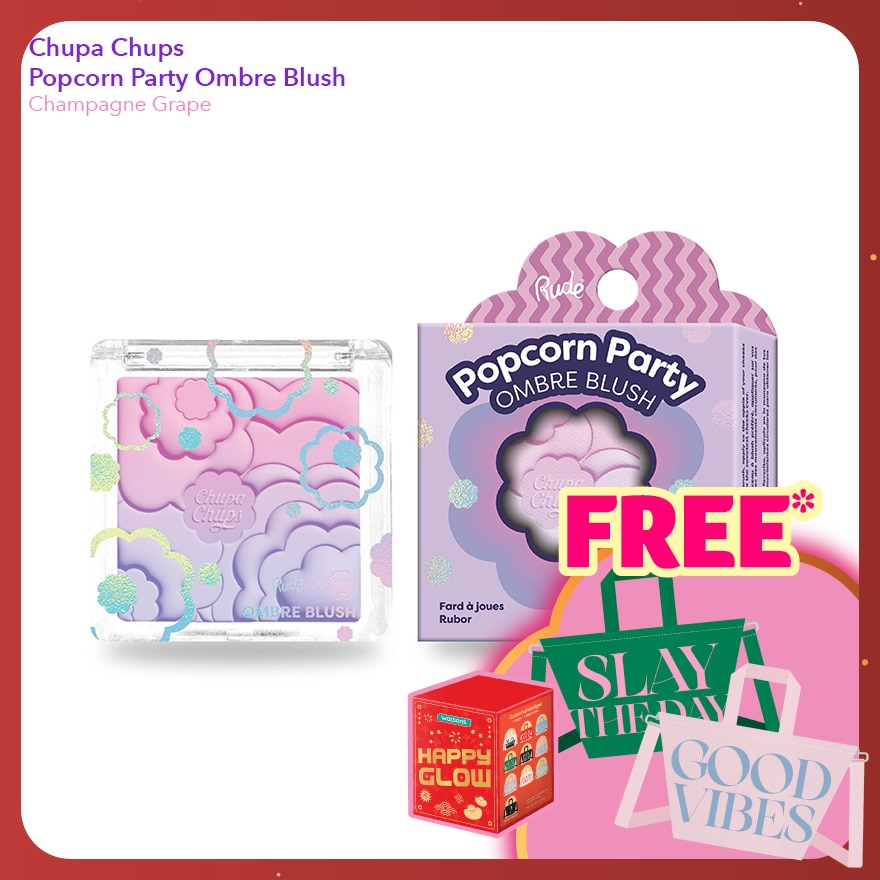 CHUPA CHUPS Popcorn Party Ombre Blush (Champagne Grape)