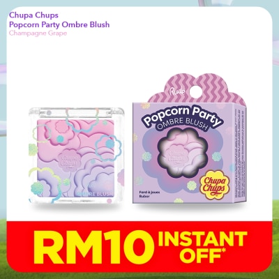 RUDE COSMETIC CHUPA CHUPS Popcorn Party Ombre Blush (Champagne Grape)