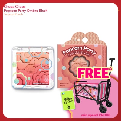 RUDE COSMETIC CHUPA CHUPS Popcorn Party Ombre Blush (Tropical Punch)