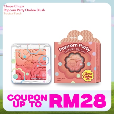 RUDE COSMETIC CHUPA CHUPS Popcorn Party Ombre Blush (Tropical Punch)