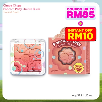RUDE COSMETIC CHUPA CHUPS Popcorn Party Ombre Blush (Tropical Punch)