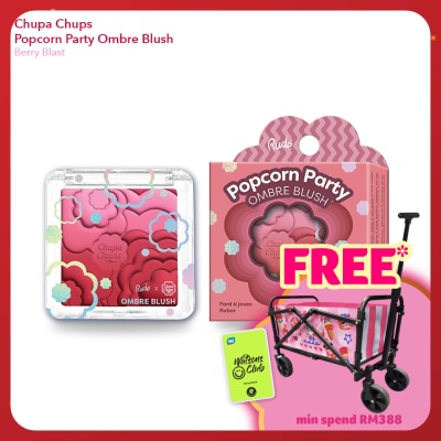 RUDE COSMETIC CHUPA CHUPS Popcorn Party Ombre Blush (Berry Blast)