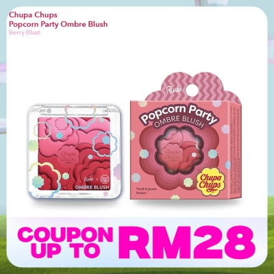 RUDE COSMETIC CHUPA CHUPS Popcorn Party Ombre Blush (Berry Blast)