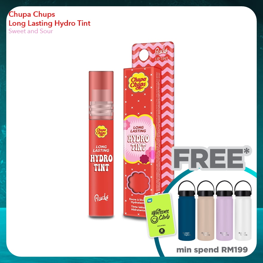 RUDE COSMETIC CHUPA CHUPS Long Lasting Hydro Tint (Sweet & Sour)