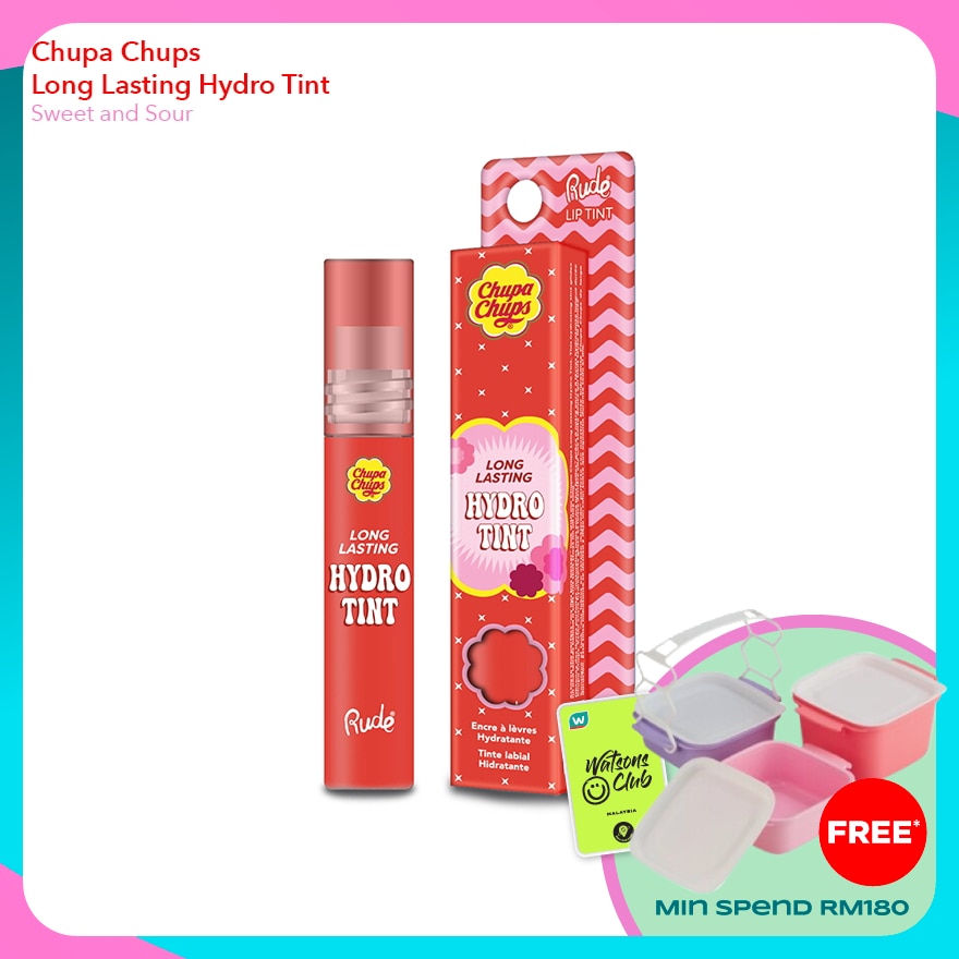 RUDE COSMETIC CHUPA CHUPS Long Lasting Hydro Tint (Sweet & Sour)