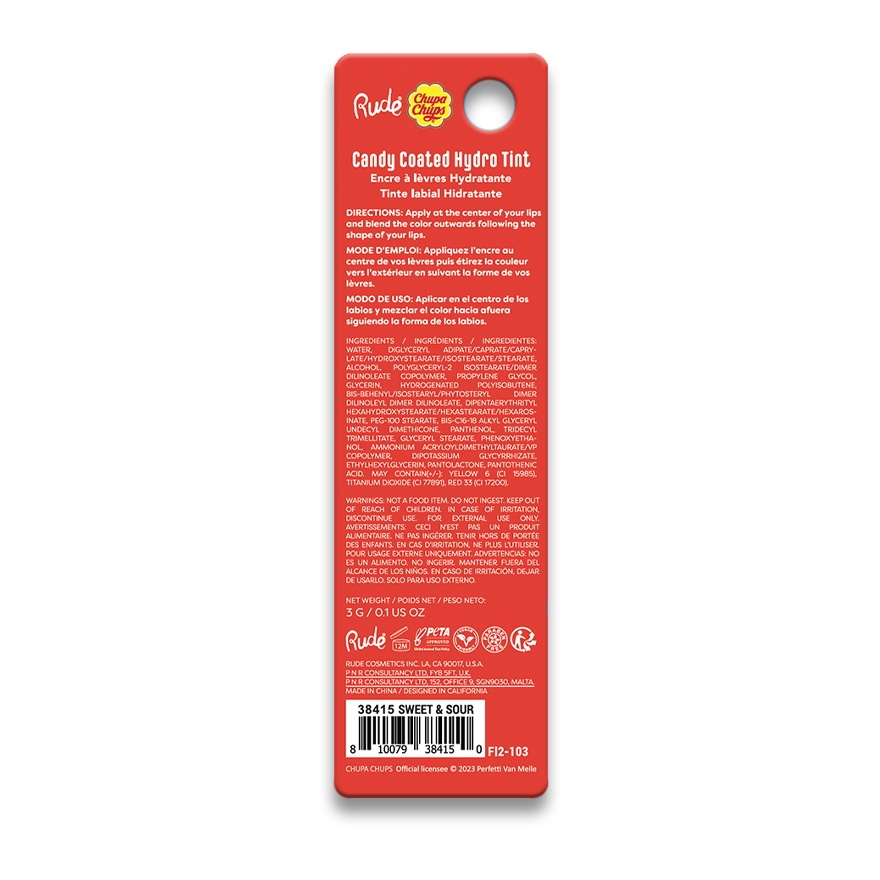 CHUPA CHUPS Long Lasting Hydro Tint (Sweet & Sour)