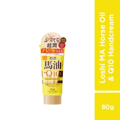 LOSHI Moist Aid Japanese Horse Oil&Q10 Rich Hand Cream N 80G