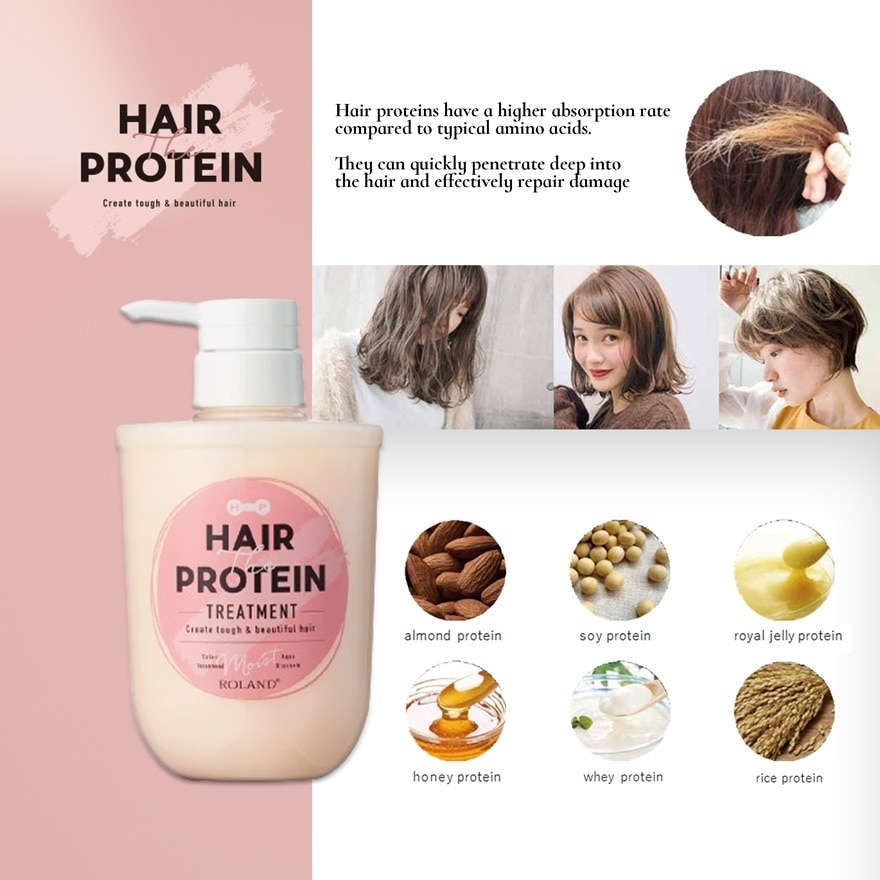Moist Treatment Strengthen and Repair Hair  Formulated with Hair Care Protein  460ML