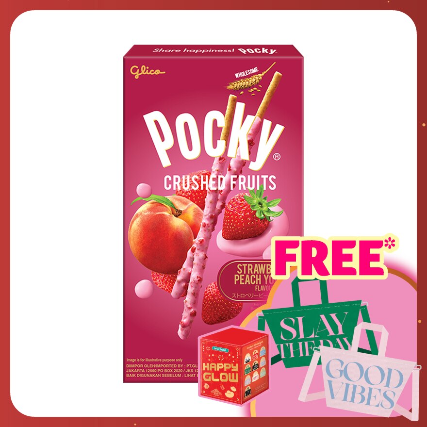 Crushed Fruits Strawberry Peach Yogurt Flavor 38g