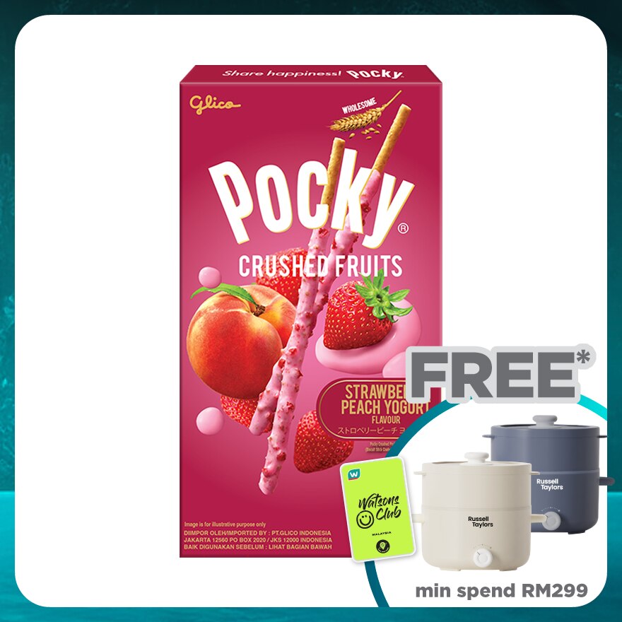 Crushed Fruits Strawberry Peach Yogurt Flavor 38g