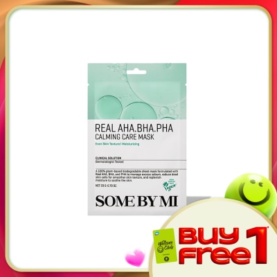 SOME BY MI - Real AHA-BHA-PHA Calming Care Mask 1S
