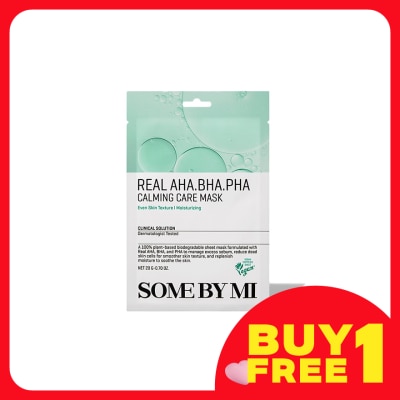 SOME BY MI Real AHA-BHA-PHA Calming Care Mask 1S