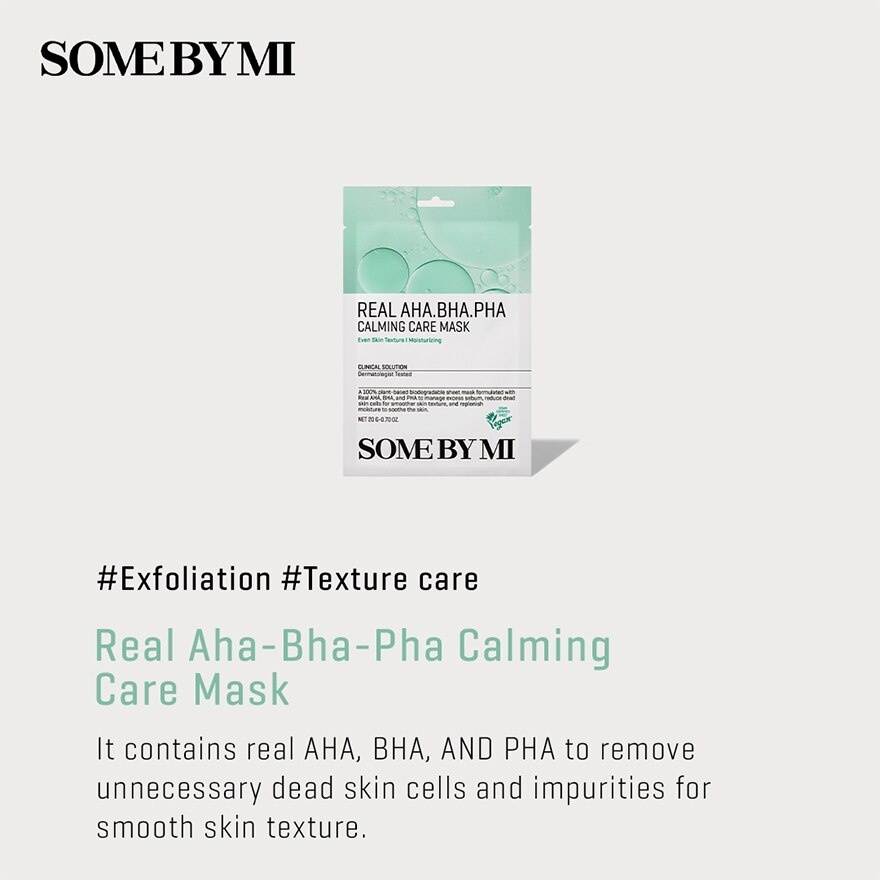 Real AHA-BHA-PHA Calming Care Mask 1S image