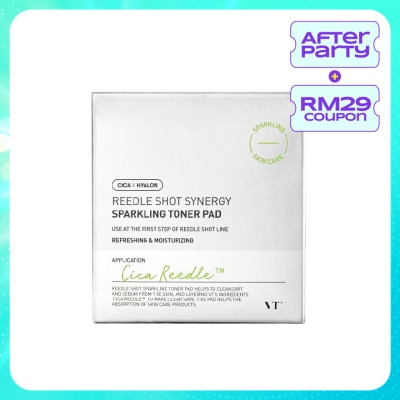 VT Reedle Shot Synergy Sparkling Toner Pad 80s