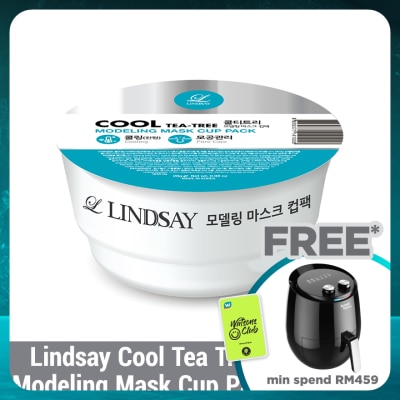 LINDSAY Cool Tea Tree Modeling Mask Cup Pack 28g