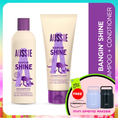 AUSSIE - Shine Shampoo 300ML + Conditioner 200ML