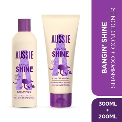 AUSSIE Shine Shampoo 300ML + Conditioner 200ML