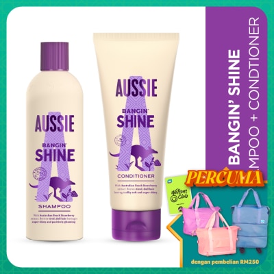 AUSSIE Shine Shampoo 300ML + Conditioner 200ML